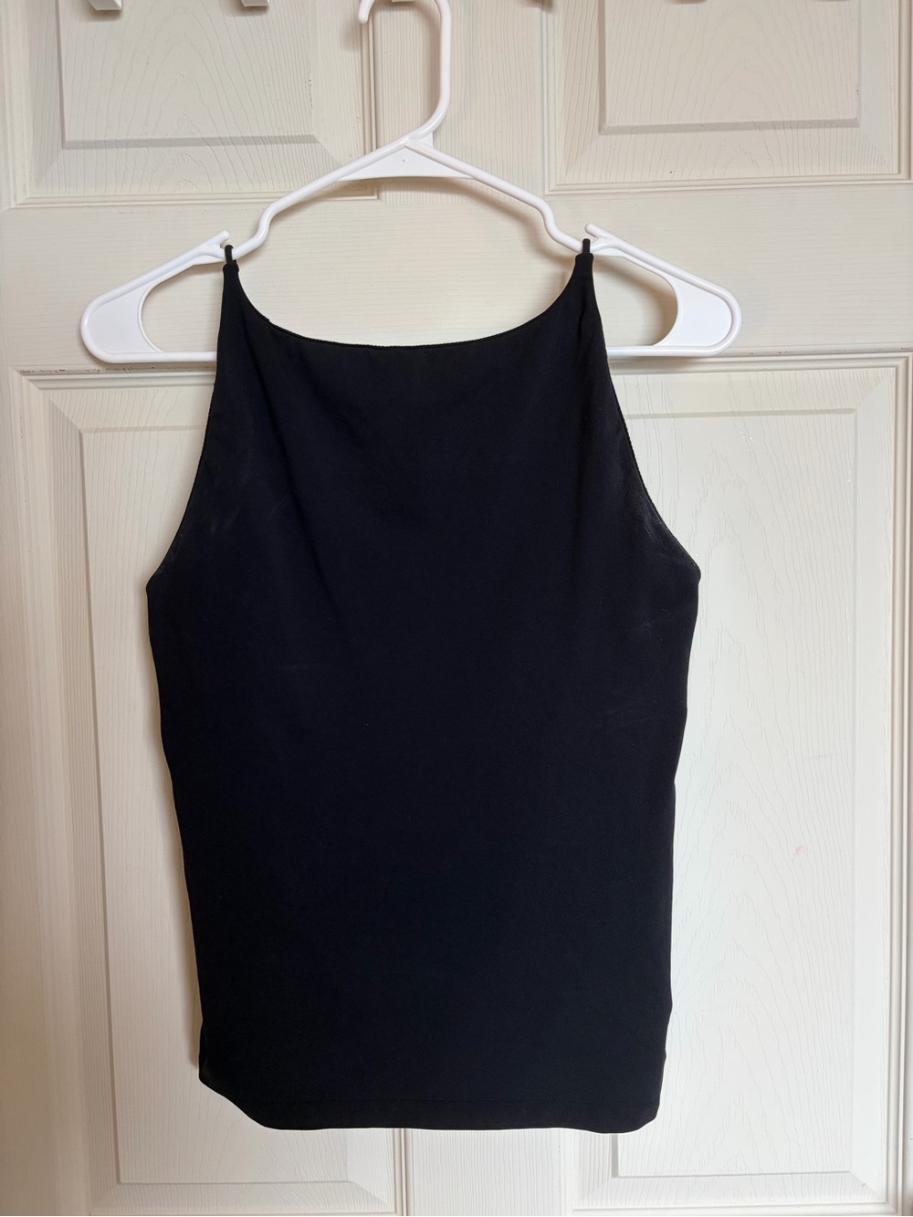 Free People Black High-Neck Tank Top